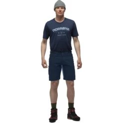 Norrona Svalbard Mid Cotton Shorts Herren - Indigo Night -Norrona norrona svalbard mid cotton shorts men indigo night 2 1562014