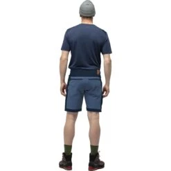 Norrona Svalbard Mid Cotton Shorts Herren - Indigo Night -Norrona norrona svalbard mid cotton shorts men indigo night 3 1562015