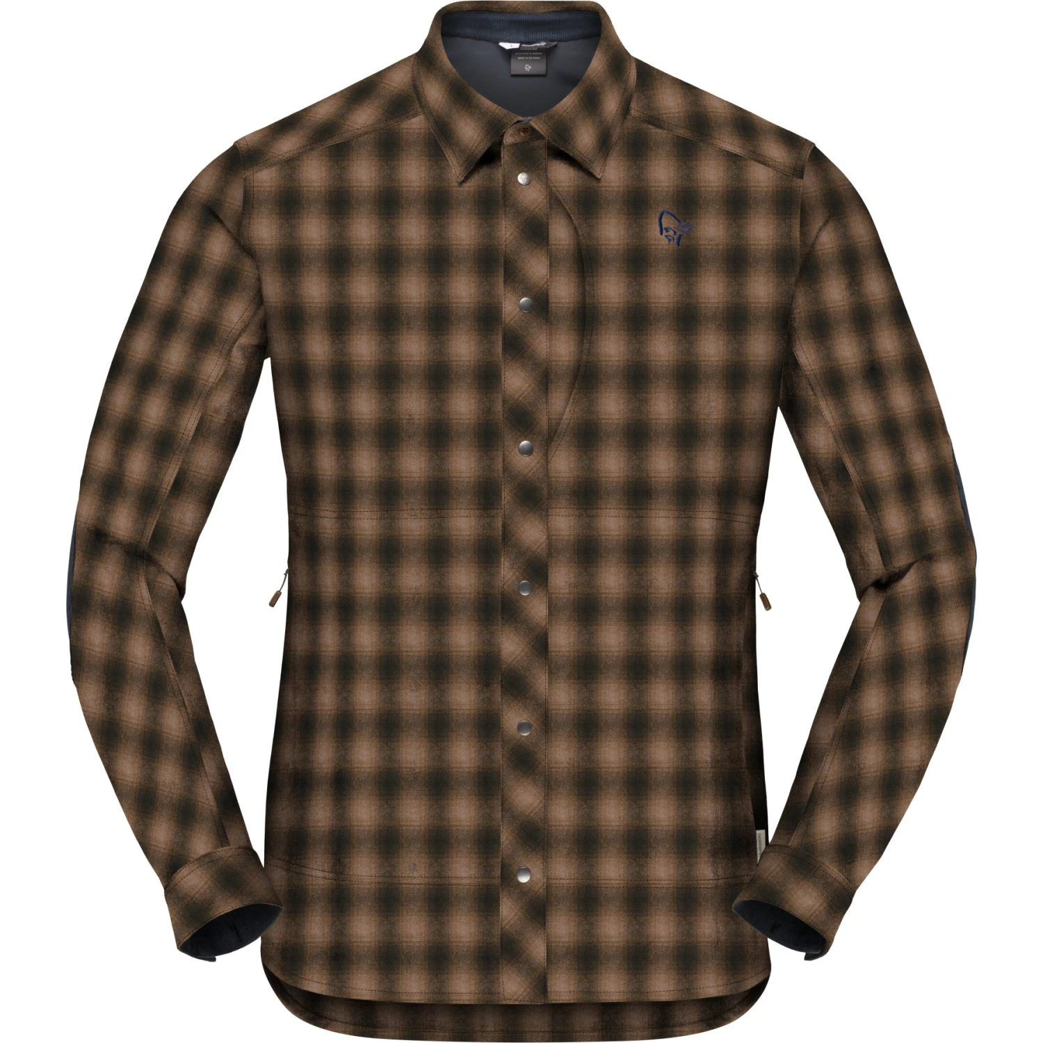 Norrona Tamok Wool Langarmhemd Herren - Emperador 4 Norrona Tamok Wool Langarmhemd Herren - Emperador – Bild 2