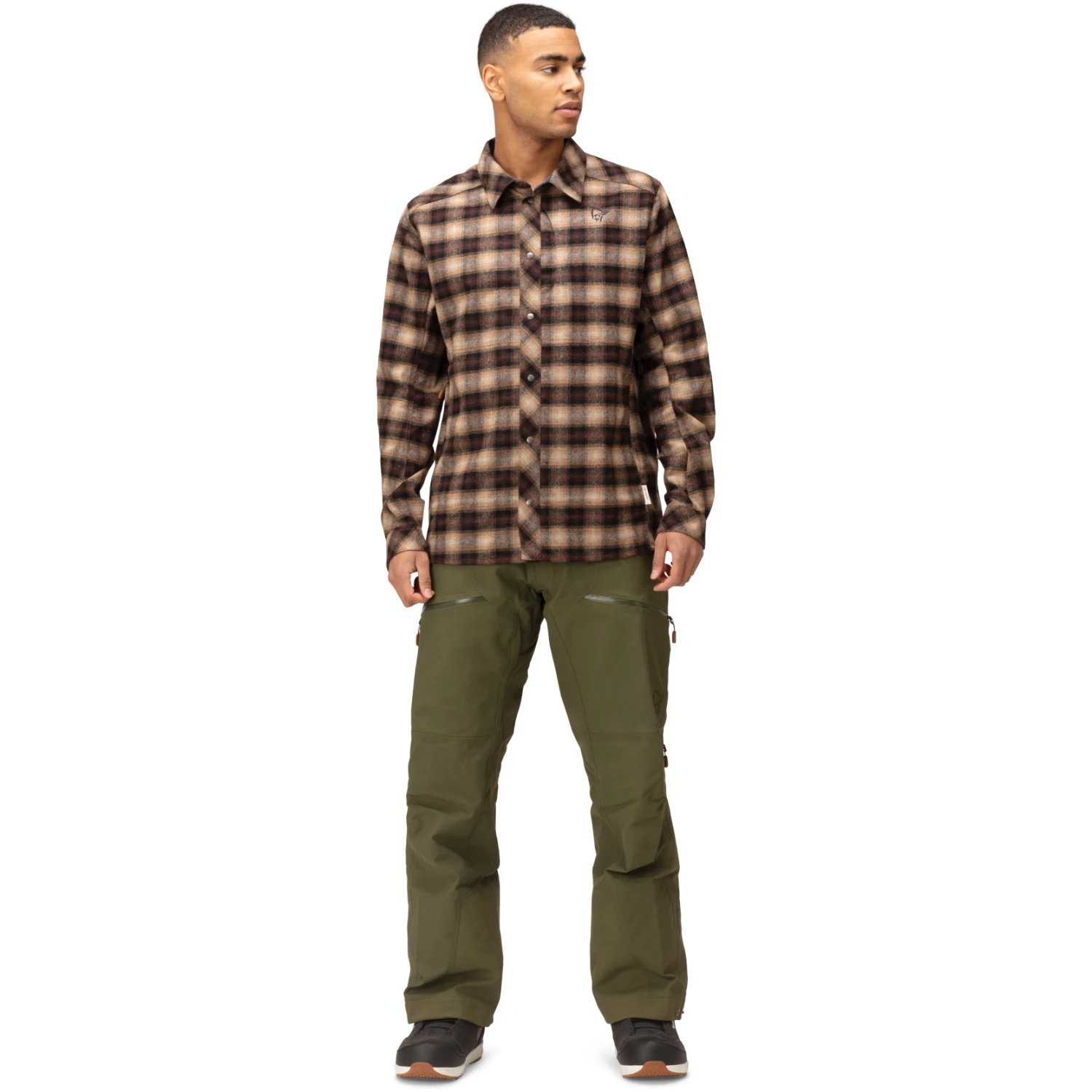 Norrona Tamok Wool Langarmhemd Herren - Emperador 6 Norrona Tamok Wool Langarmhemd Herren - Emperador – Bild 4