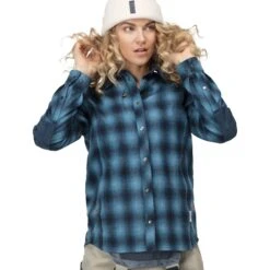 Norrona Tamok Wool Langarmhemd Damen - Indigo Night