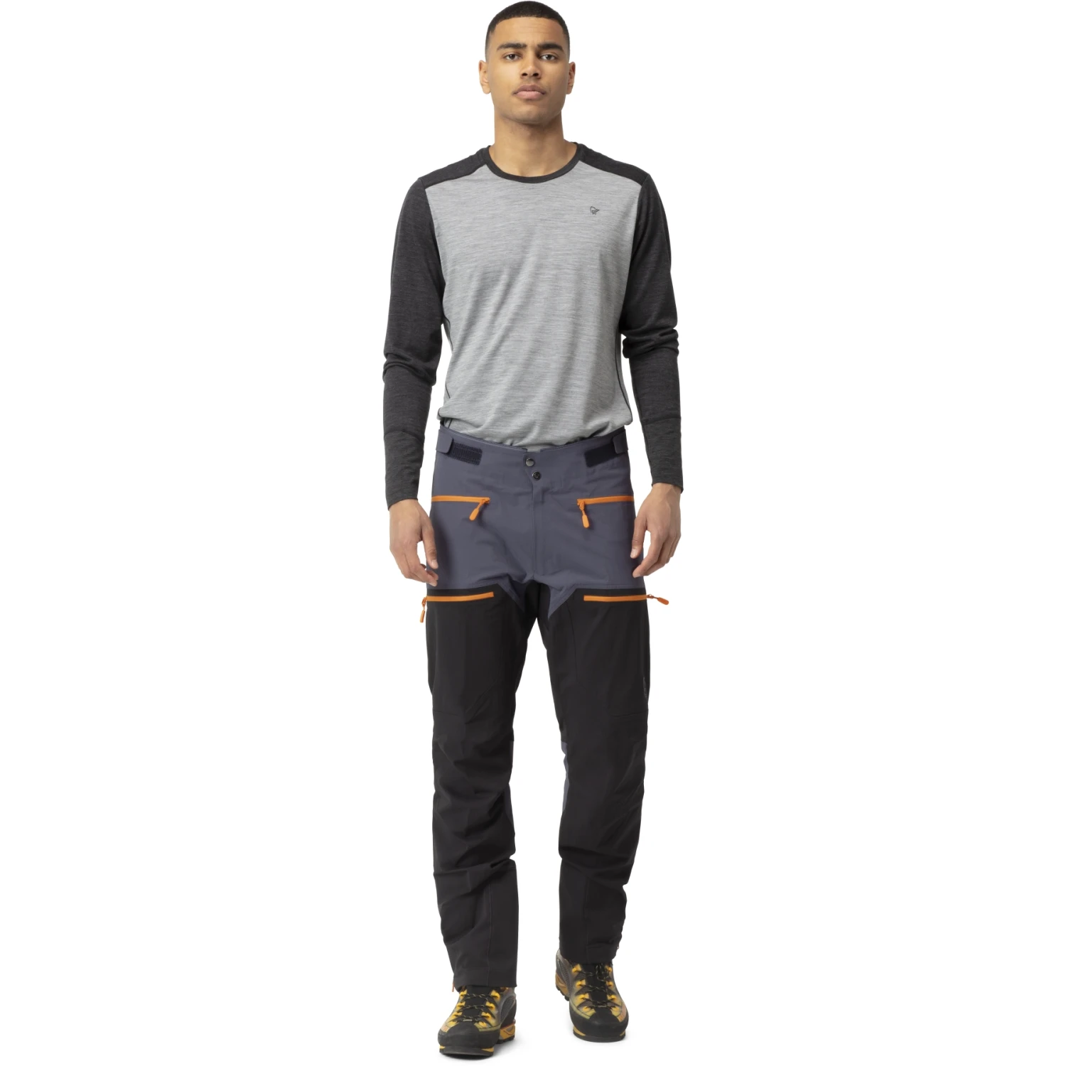 Norrona Trollveggen Flex1 Hose Herren - Cool Black/Orange Popsicle 6 Norrona Trollveggen Flex1 Hose Herren - Cool Black/Orange Popsicle – Bild 4