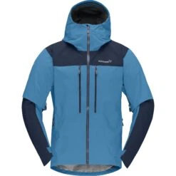 Norrona Trollveggen Gore-Tex Pro Light Jacke Herren - Hawaiian Surf/Indigo Night -Norrona norrona trollveggen gore tex pro light jacket men hawaiian surf indigo night 1 1127350