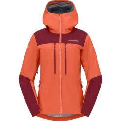 Norrona Trollveggen Gore-Tex Pro Light Jacke Damen - Orange Alert -Norrona norrona trollveggen gore tex pro light jacket women orange alert 2 1518917