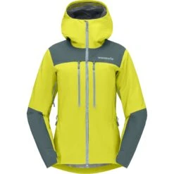 Norrona Trollveggen Gore-Tex Pro Light Jacke Damen - Sulphur Spring/North Atlantic -Norrona norrona trollveggen gore tex pro light jacket women sulphur spring north atlantic 1 1258334