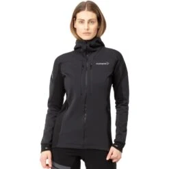 Norrona Trollveggen Powerstretch Pro Zip Hood Jacke Damen - Caviar