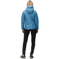Norrona Trollveggen Superlight Down850 Hood Daunenjacke Damen - Hawaiian Surf -Norrona norrona trollveggen superlight down850 hood jacket women hawaiian surf 4 1258414