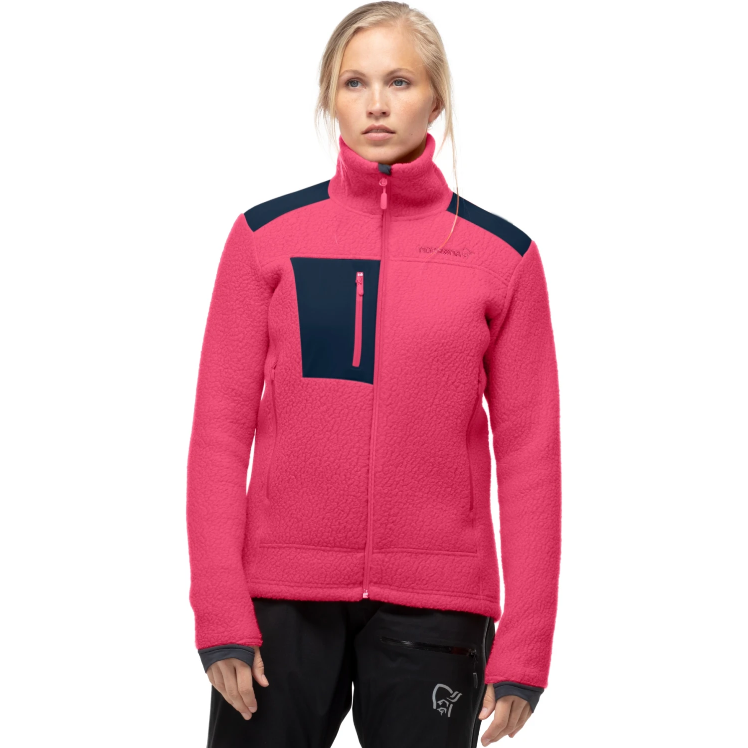 Norrona Trollveggen Thermal Pro Jacke Damen - Honeysuckle/Indigo Night 3 Norrona Trollveggen Thermal Pro Jacke Damen - Honeysuckle/Indigo Night