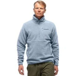 Norrona Warm2 Halfzip Pullover Unisex - Blue Fog