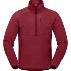 Norrona -Norrona norrona warm2 halfzip unisex pullover rhubarb melange 1 1032161