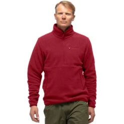 Norrona Warm2 Halfzip Pullover Unisex - Rhubarb Melange