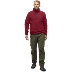 Norrona Warm2 Halfzip Pullover Unisex - Rhubarb Melange -Norrona norrona warm2 halfzip unisex pullover rhubarb melange 3 1032163