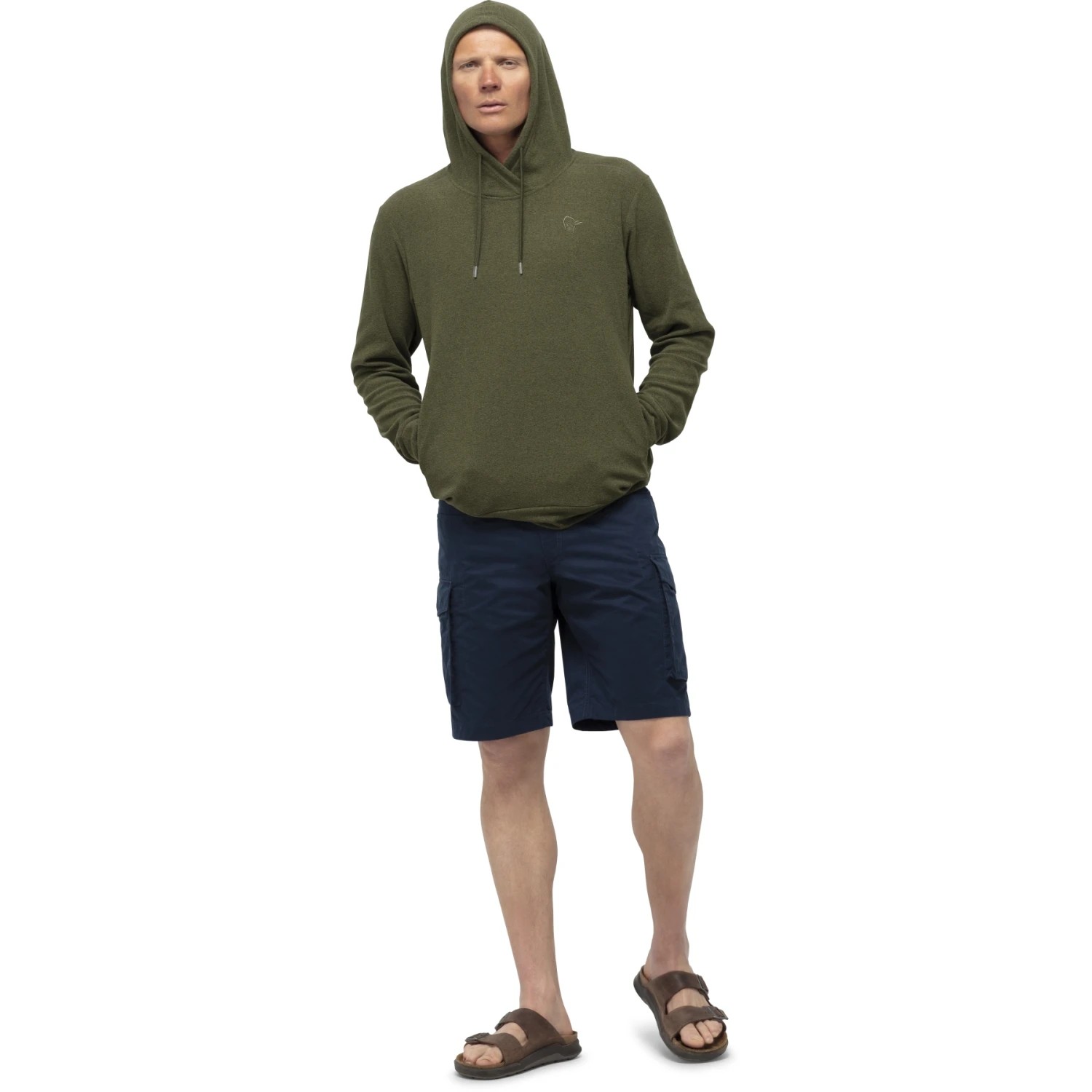 Norrona Warm2 Hood Kapuzenpullover Herren - Olive Night 9 Norrona Warm2 Hood Kapuzenpullover Herren - Olive Night – Bild 7