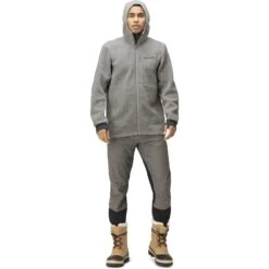 Norrona Warmwool3 Hood Jacke Herren - Drizzle -Norrona norrona warmwool3 hood jacket men drizzle 2 1519151
